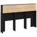 Tablă de pat cu sertar cu raft Stejar negru 160 x 19 x 103.5 cm - WALTI WALTI