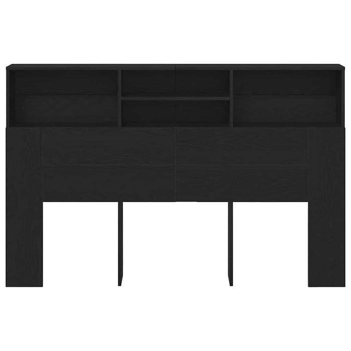 Tablă de pat cu sertar cu raft Stejar negru 160 x 19 x 103.5 cm - WALTI WALTI