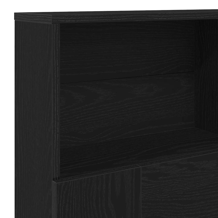 Tablă de pat cu sertar cu raft Stejar negru 180 x 19 x 103.5 cm - WALTI WALTI