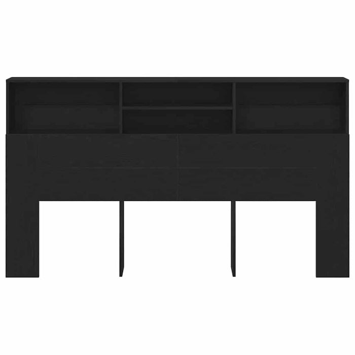 Tablă de pat cu sertar cu raft Stejar negru 180 x 19 x 103.5 cm - WALTI WALTI