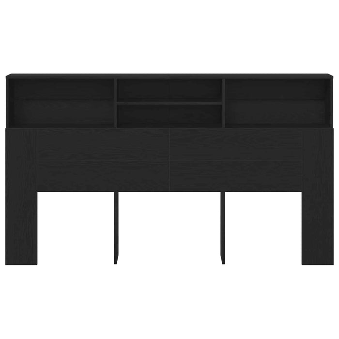 Tablă de pat cu sertar cu raft Stejar Negru 180 x 19 x 103,5 cm - WALTI WALTI