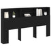 Tablă de pat cu sertar cu raft Stejar negru 180 x 19 x 103.5 cm - WALTI WALTI