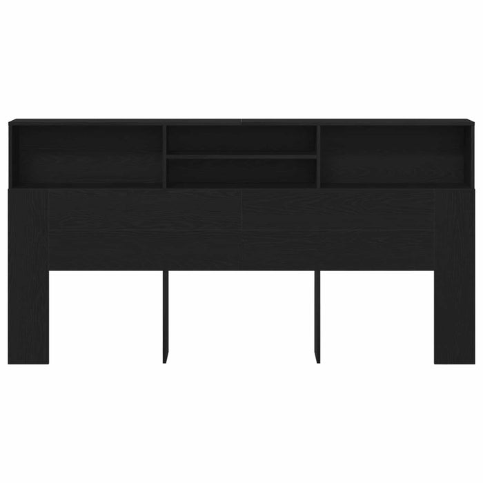 Tablă de pat cu sertar cu raft Stejar Negru 200 x 19 x 103,5 cm - WALTI WALTI