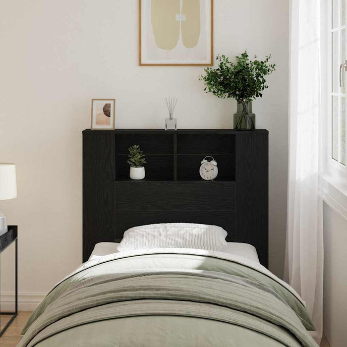 Tablă de pat cu sertar Stejar negru 100 x 19 x 104.5 cm - WALTI WALTI