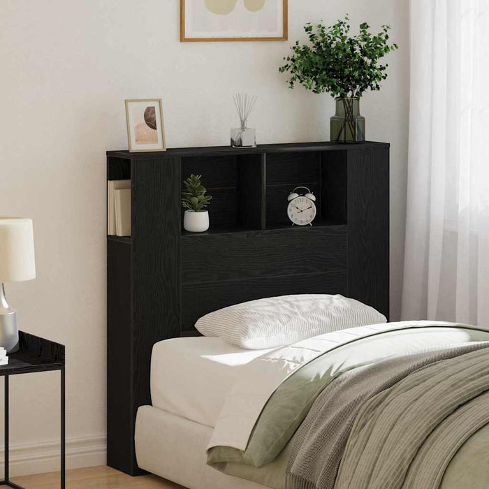Tablă de pat cu sertar Stejar negru 100 x 19 x 104.5 cm - WALTI WALTI