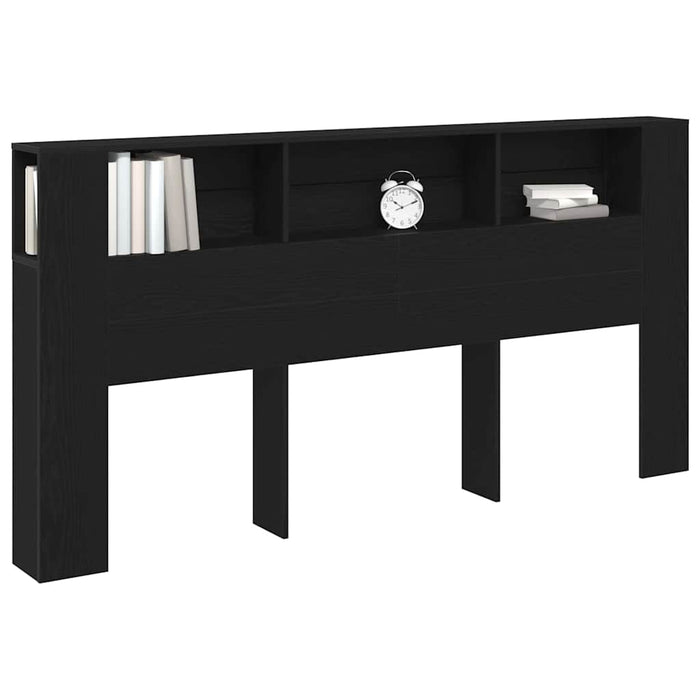 Tablă de pat cu sertar Stejar negru 200 x 18,5 x 104,5 cm - WALTI WALTI