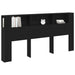 Tablă de pat cu sertar Stejar negru 200 x 18,5 x 104,5 cm - WALTI WALTI
