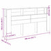 Tablă de pat cu sertar Stejar negru 200 x 18,5 x 104,5 cm - WALTI WALTI