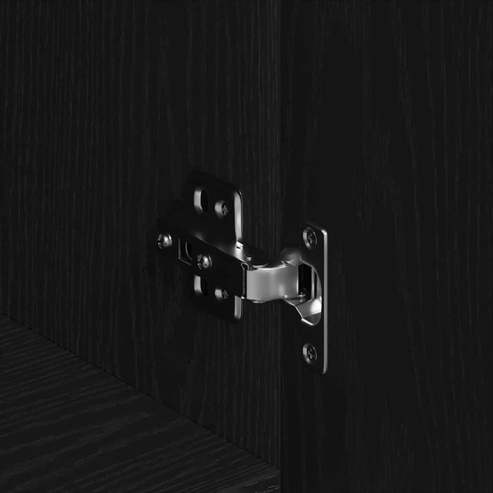 Bufet Negru 90 x 34 x 80 cm Lemn compozit - WALTI WALTI