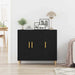 Bufet Negru 90 x 34 x 80 cm Lemn compozit - WALTI WALTI