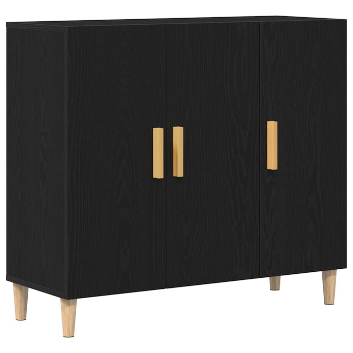 Bufet Negru 90 x 34 x 80 cm Lemn compozit - WALTI WALTI