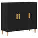 Bufet Negru 90 x 34 x 80 cm Lemn compozit - WALTI WALTI