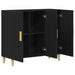 Bufet Negru 90 x 34 x 80 cm Lemn compozit - WALTI WALTI
