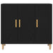 Bufet Negru 90 x 34 x 80 cm Lemn compozit - WALTI WALTI