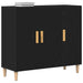 Bufet Negru 90 x 34 x 80 cm Lemn compozit - WALTI WALTI