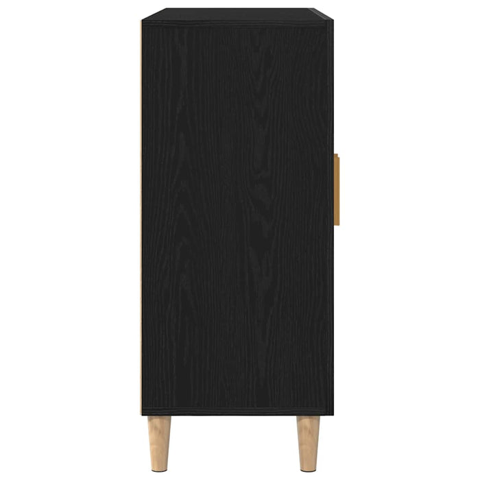 Bufet Negru 90 x 34 x 80 cm Lemn compozit - WALTI WALTI