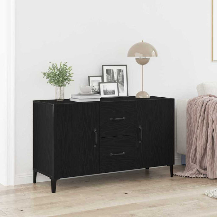 Bufet cu sertar Negru 100 x 36 x 60 cm Lemn compozit - WALTI WALTI
