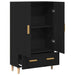 Bufet cu sertar Negru 70 x 31 x 115 cm Lemn compozit - WALTI WALTI