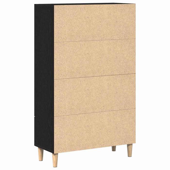Bufet cu sertar Negru 70 x 31 x 115 cm Lemn compozit - WALTI WALTI