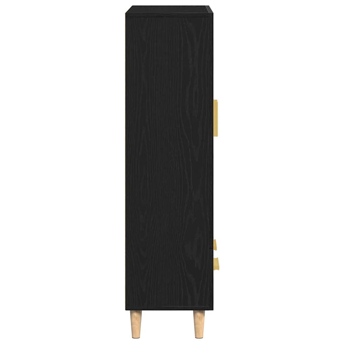 Bufet cu sertar Negru 70 x 31 x 115 cm Lemn compozit - WALTI WALTI