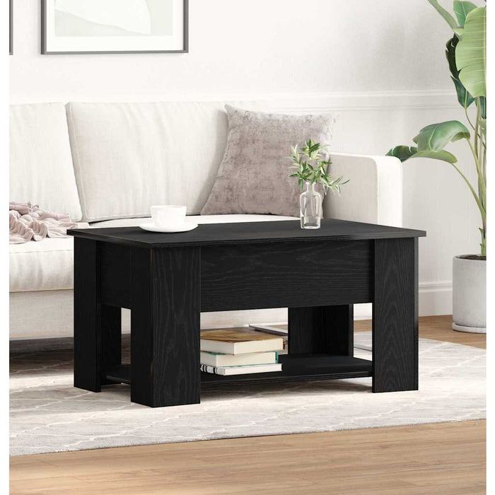Masă de cafea Stejar Negru 79 x 49 x 41 cm Lemn compozit - WALTI WALTI