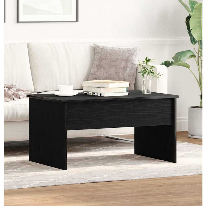 Masă de cafea Stejar Negru 80 x 50,5 x 41,5 cm Lemn compozit - WALTI WALTI
