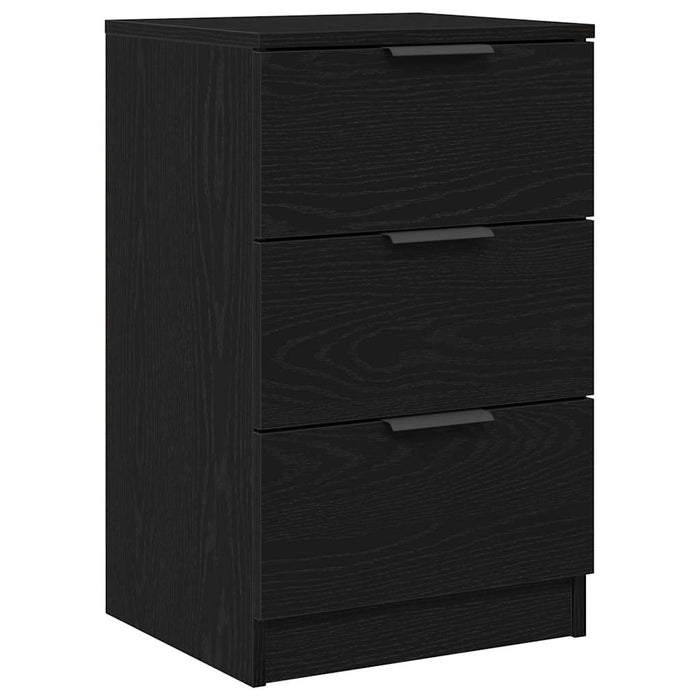 Dulap de noapte Stejar negru 40 x 65 x 65 cm Lemn compozit - WALTI WALTI