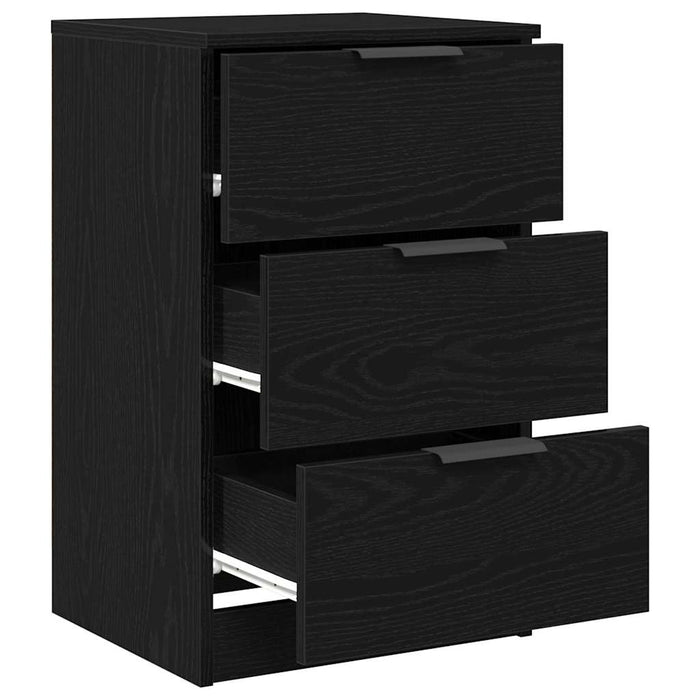 Dulap de noapte Stejar negru 40 x 65 x 65 cm Lemn compozit - WALTI WALTI