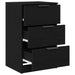 Dulap de noapte Stejar negru 40 x 65 x 65 cm Lemn compozit - WALTI WALTI