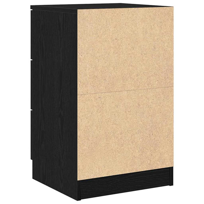 Dulap de noapte Stejar negru 40 x 65 x 65 cm Lemn compozit - WALTI WALTI