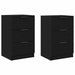 Dulap de noapte cu sertar 2 pcs Stejar negru 40 x 65 x 65 cm - WALTI WALTI