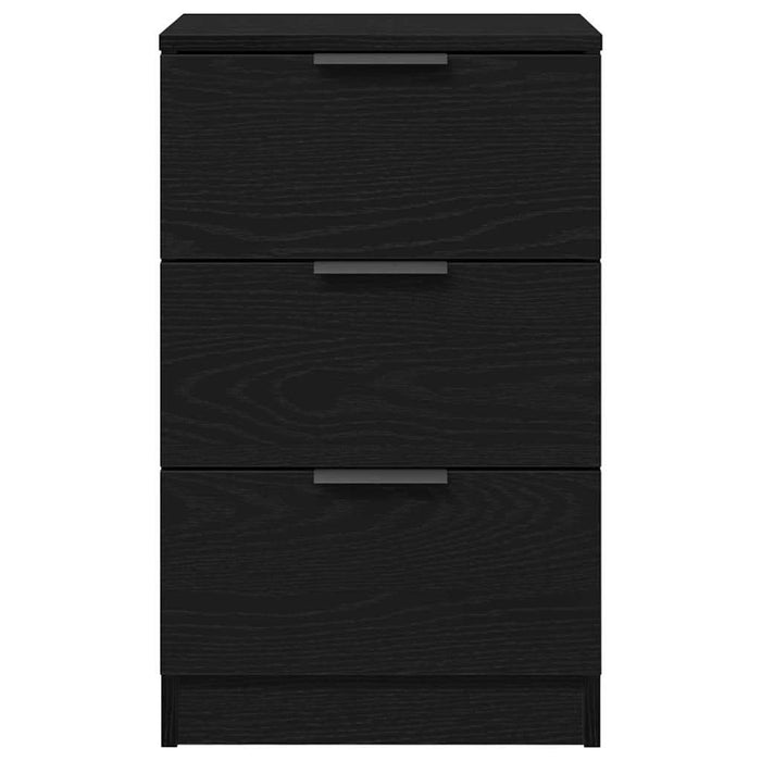 Dulap de noapte cu sertar 2 pcs Stejar negru 40 x 65 x 65 cm - WALTI WALTI