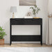 Masă de consolă Stejar negru 90 x 36 x 75 cm Lemn compozit - WALTI WALTI