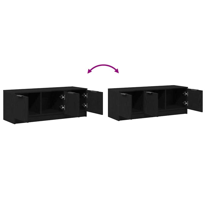Cabinet TV Stejar negru 102 x 35 x 36.5 cm Lemn compozit - WALTI WALTI