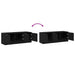 Cabinet TV Stejar negru 102 x 35 x 36.5 cm Lemn compozit - WALTI WALTI