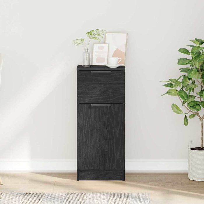 Bufet cu sertar Stejar Negru 30 x 30 x 70 cm Lemn compozit - WALTI WALTI