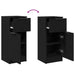Bufet cu sertar Stejar Negru 30 x 30 x 70 cm Lemn compozit - WALTI WALTI