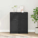 Bufet 2 pcs Stejar Negru 30 x 30 x 70 cm Lemn compozit - WALTI WALTI