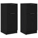 Bufet 2 pcs Stejar Negru 30 x 30 x 70 cm Lemn compozit - WALTI WALTI