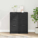 Bufeturi 2 pcs Stejar negru 30 x 30 x 70 cm Lemn compozit - WALTI WALTI