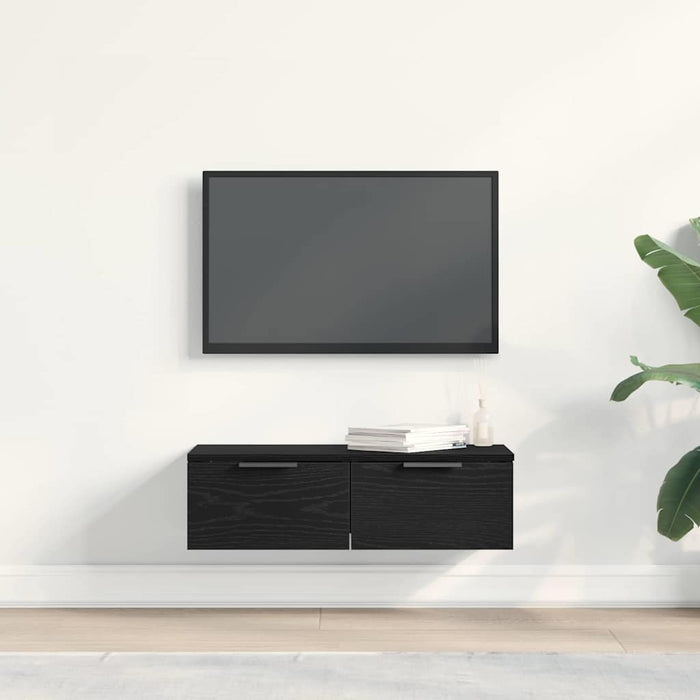 Dulap de perete Stejar negru 68 x 30 x 20 cm Lemn compozit - WALTI WALTI