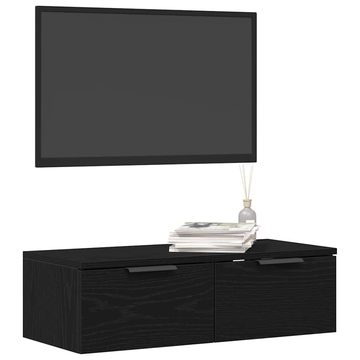 Dulap de perete Stejar negru 68 x 30 x 20 cm Lemn compozit - WALTI WALTI