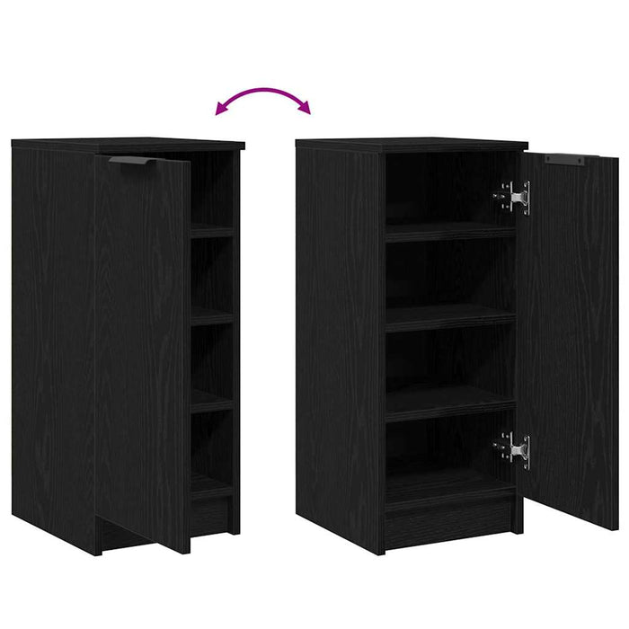 Dulap pentru pantofi cu raft Stejar negru 29.5 x 35 x 70 cm - WALTI WALTI