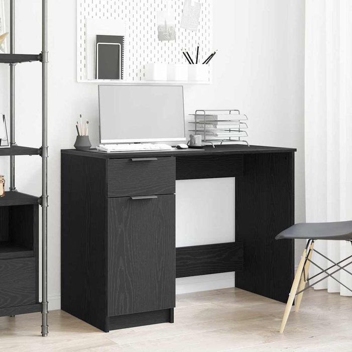 Birou cu sertar Stejar negru 100 x 50 x 75 cm Lemn compozit - WALTI WALTI