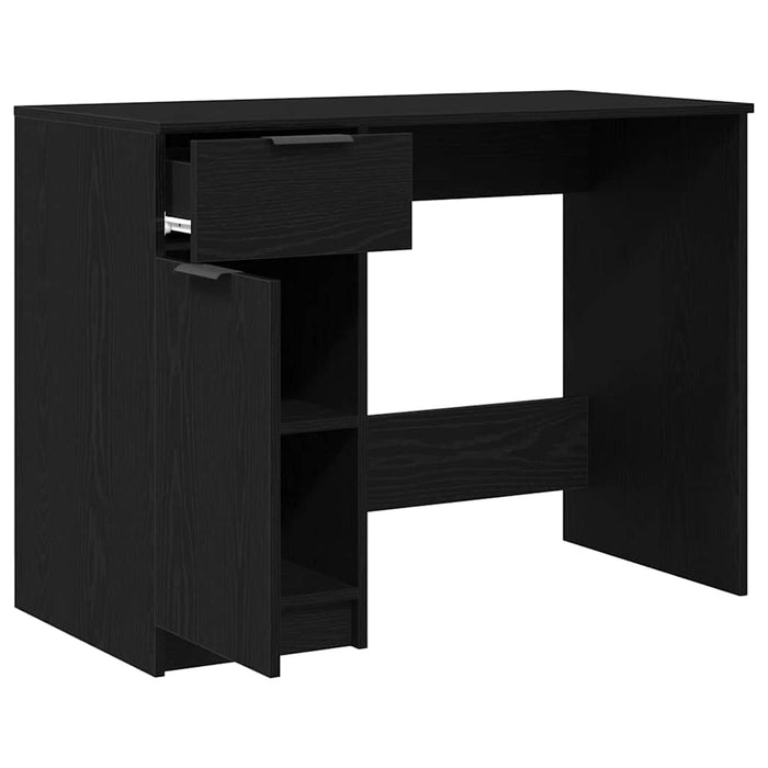 Birou cu sertar Stejar negru 100 x 50 x 75 cm Lemn compozit - WALTI WALTI