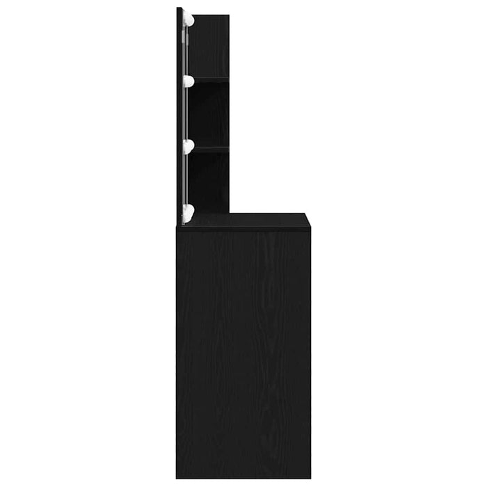 Masă de Machiaj Stejar Negru 60 x 40 x 140 cm Lemn compozit - WALTI WALTI