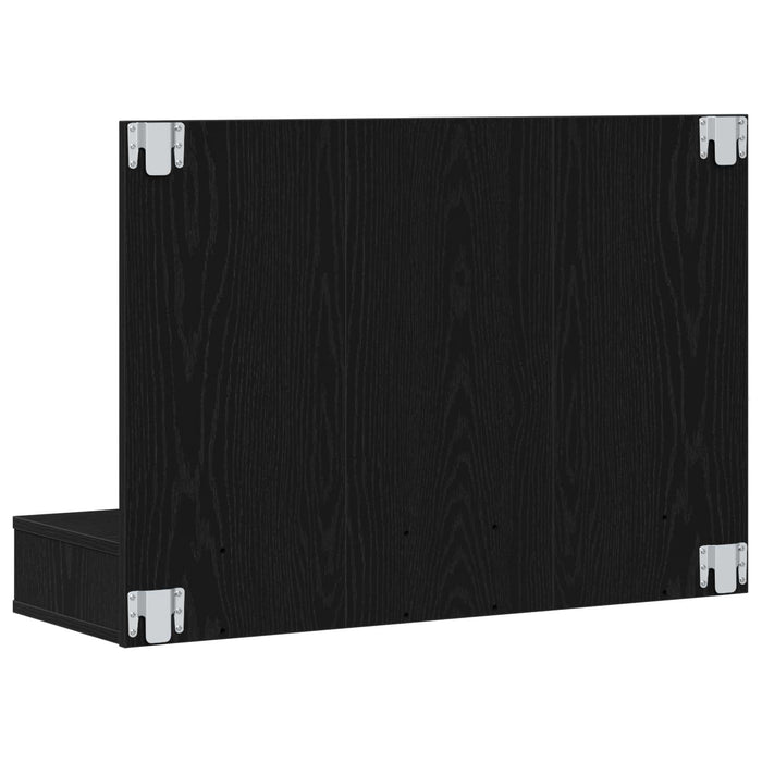 Dulap cu oglindă Stejar Negru 90 x 31,5 x 62 cm Lemn compozit - WALTI WALTI