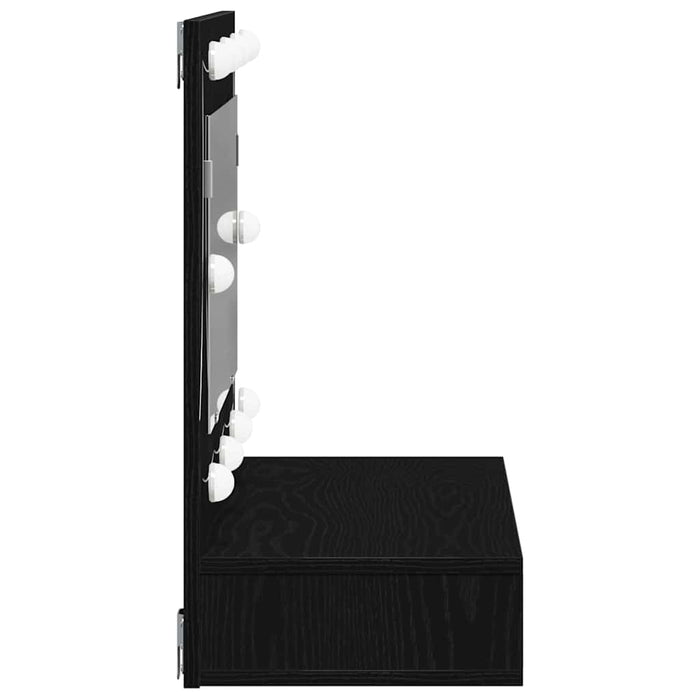 Dulap cu oglindă Stejar Negru 90 x 31,5 x 62 cm Lemn compozit - WALTI WALTI