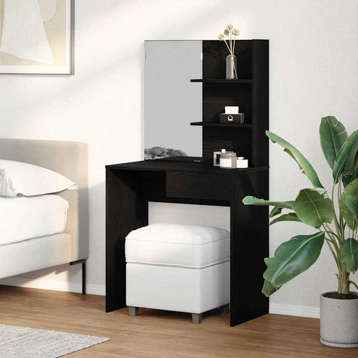 Masă de Machiaj Stejar Negru 74,5 x 40 x 141 cm Lemn compozit - WALTI WALTI