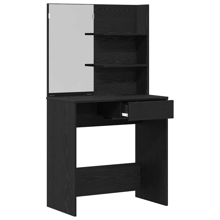 Masă de Machiaj Stejar Negru 74,5 x 40 x 141 cm Lemn compozit - WALTI WALTI